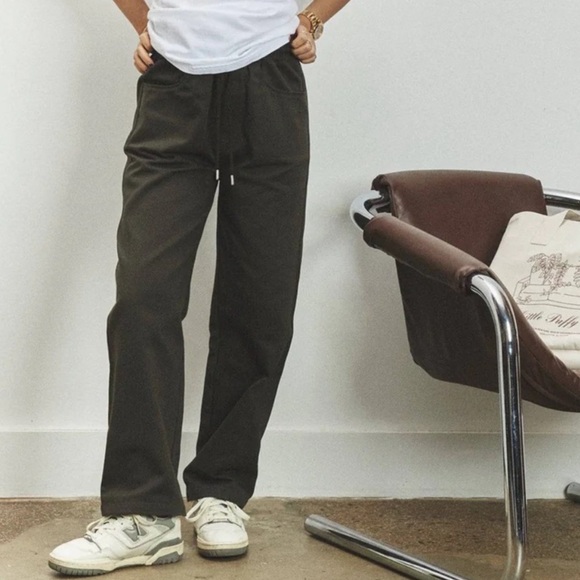 Little Puffy Pants - Little Puffy Small Easy Trousers Elastic Waist Drawstring Dark‎ Olive Utility